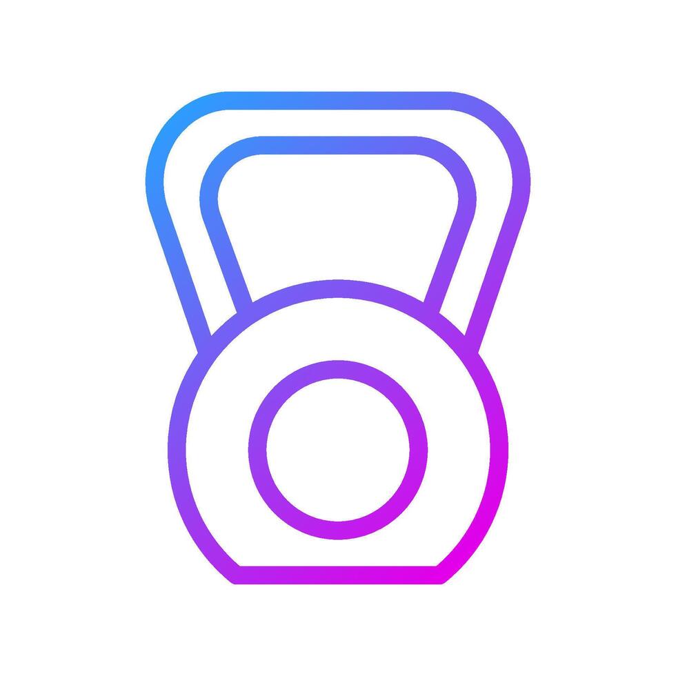 Dumbbell icon Gradient purple sport symbol illustration. vector