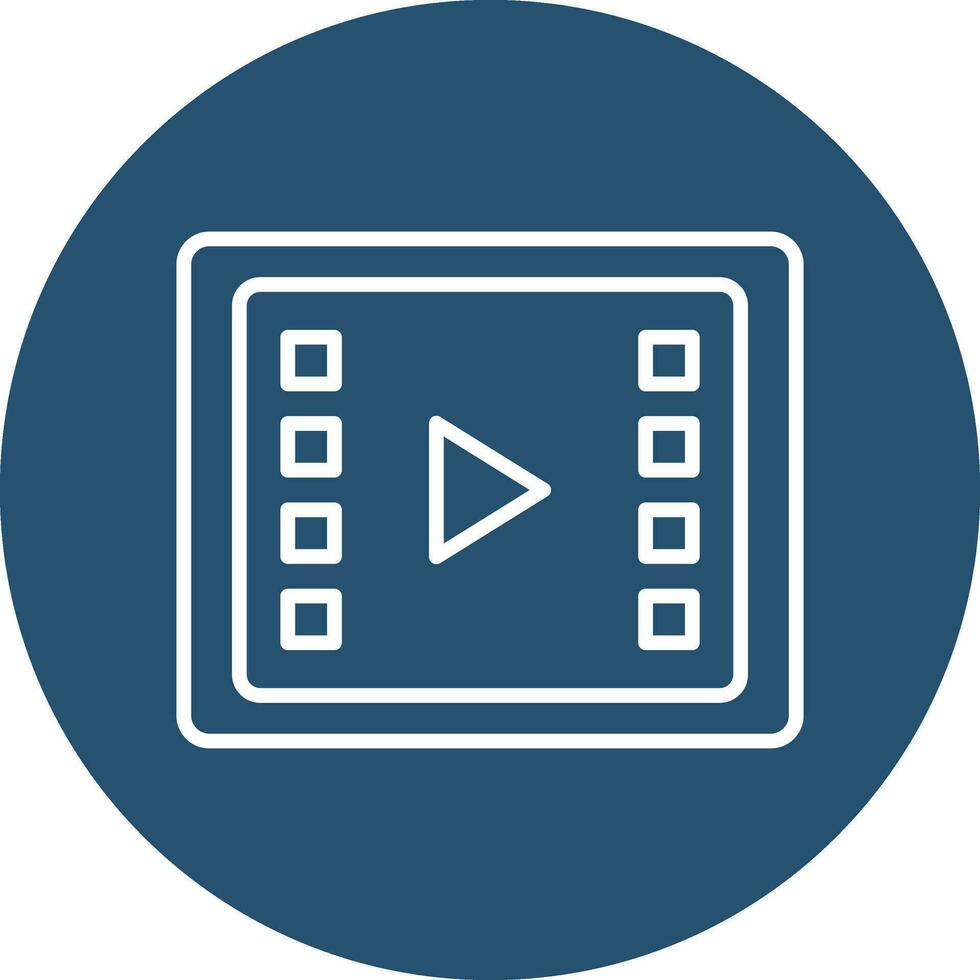 Video Processing Vector Icon