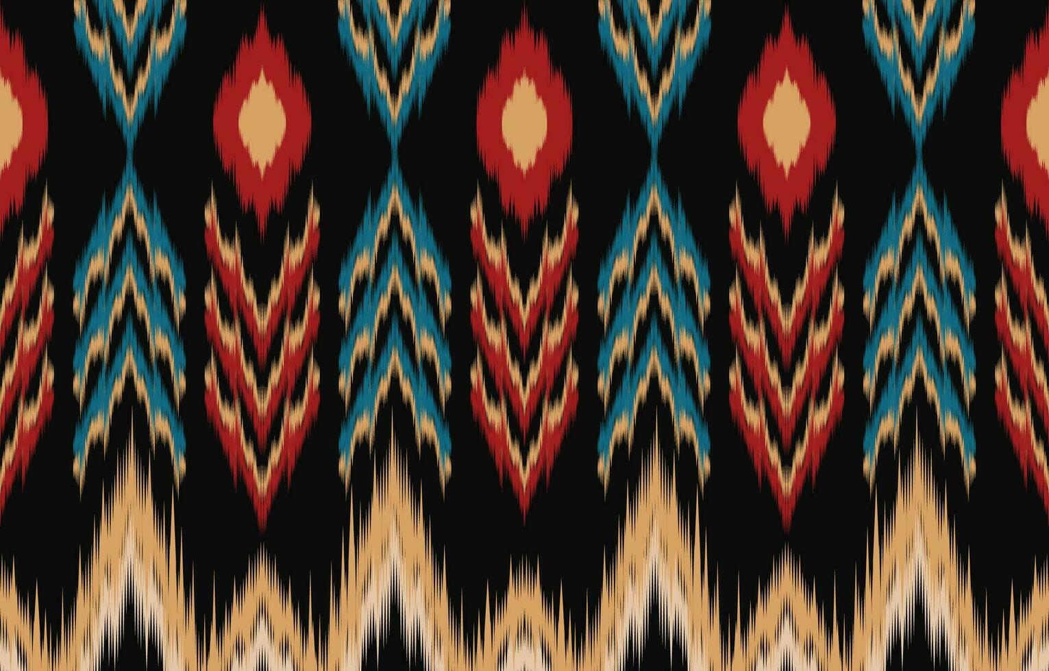 Ethnic abstract ikat art. Aztec ornament print. geometric ethnic pattern seamless  color oriental.  Design for background ,curtain, carpet, wallpaper, clothing, wrapping, Batik, vector illustration.