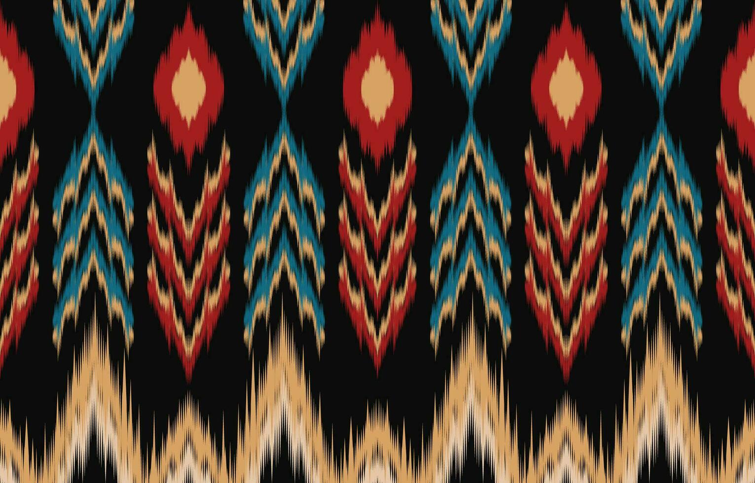 Ethnic abstract ikat art. Aztec ornament print. geometric ethnic pattern seamless  color oriental.  Design for background ,curtain, carpet, wallpaper, clothing, wrapping, Batik, vector illustration.