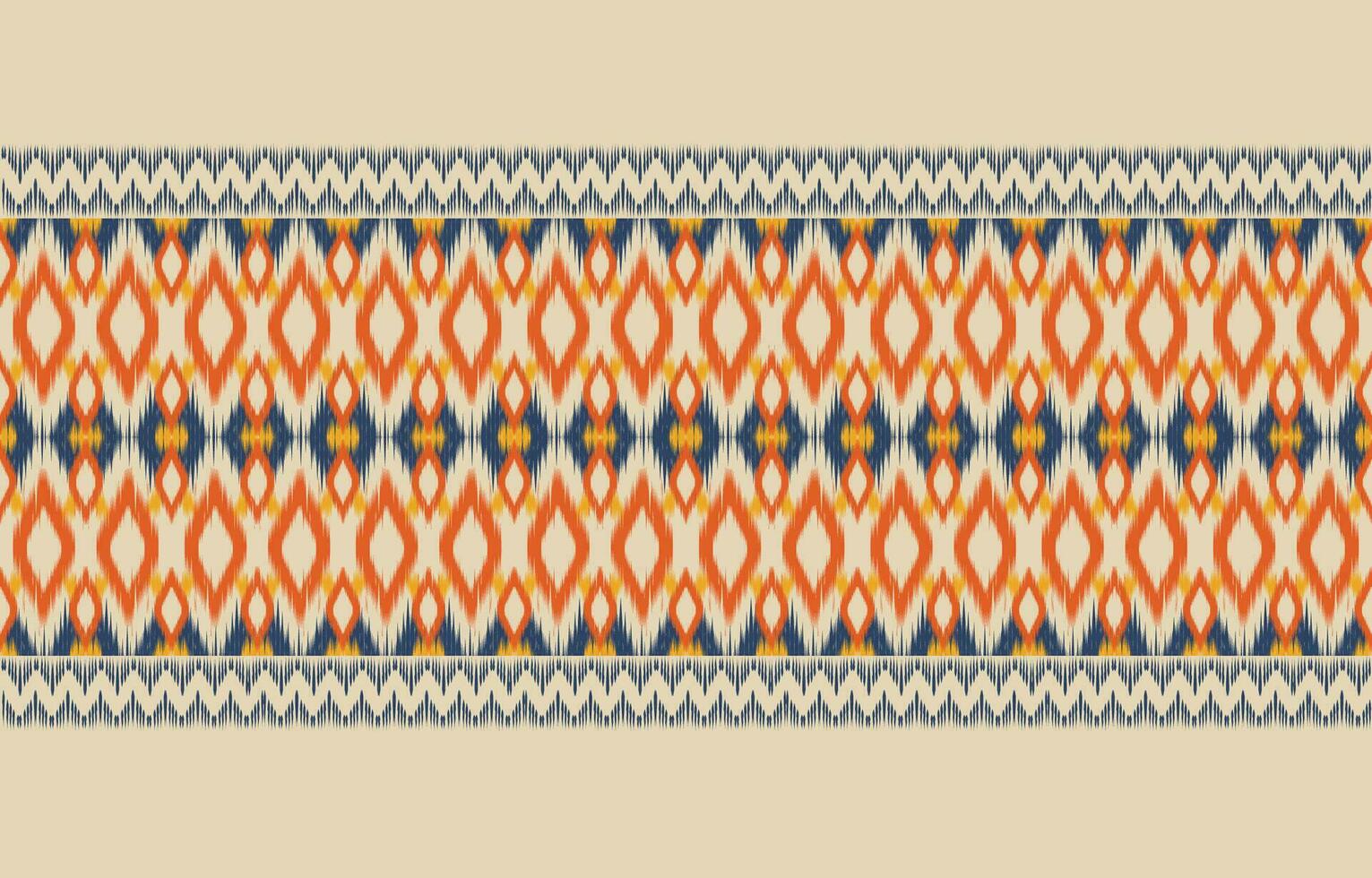 Ethnic abstract ikat art. Aztec ornament print. geometric ethnic pattern seamless  color oriental.  Design for background ,curtain, carpet, wallpaper, clothing, wrapping, Batik, vector illustration.