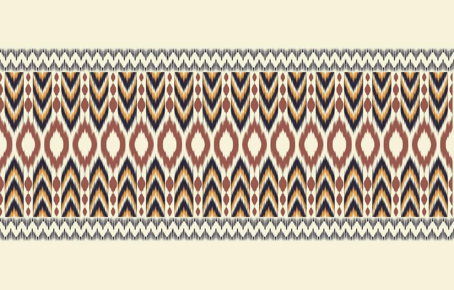 Ethnic abstract ikat art. Aztec ornament print. geometric ethnic pattern seamless  color oriental.  Design for background ,curtain, carpet, wallpaper, clothing, wrapping, Batik, vector illustration.