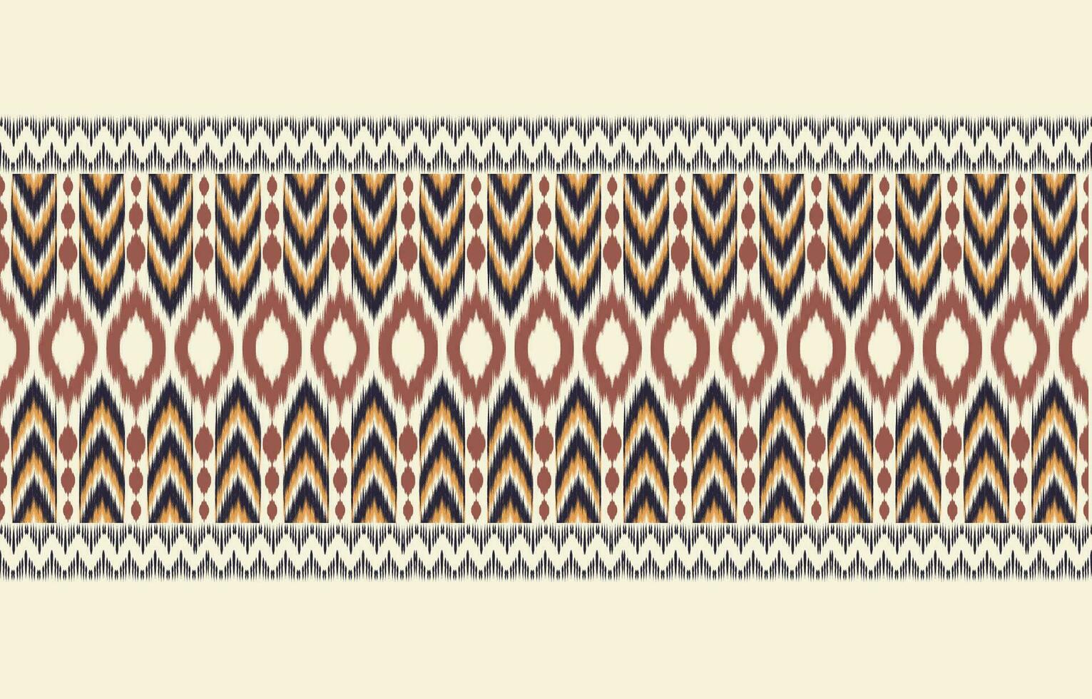 Ethnic abstract ikat art. Aztec ornament print. geometric ethnic pattern seamless  color oriental.  Design for background ,curtain, carpet, wallpaper, clothing, wrapping, Batik, vector illustration.