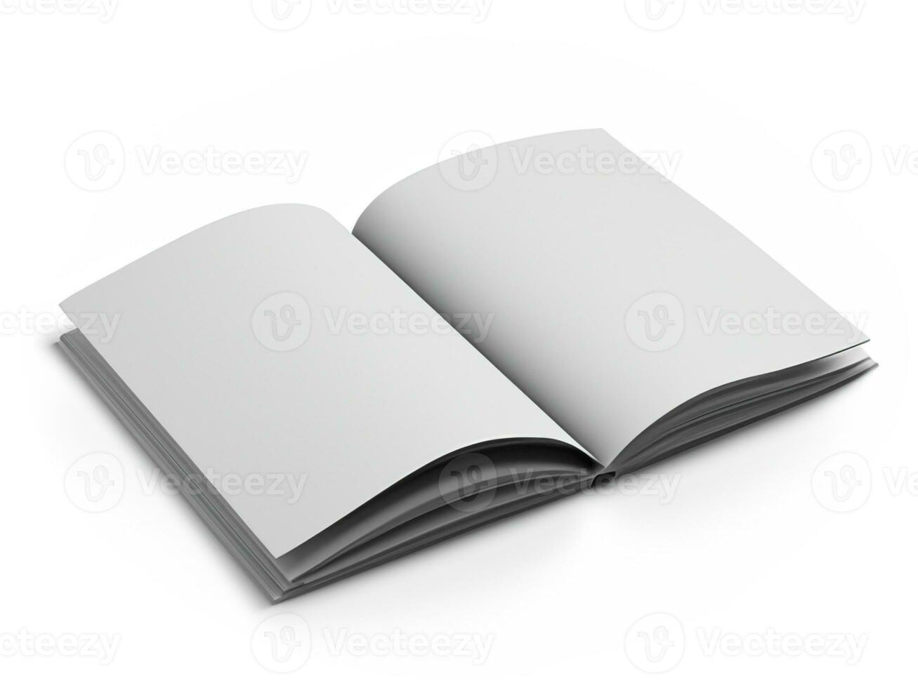 3d representación de libro cubrir aislado en blanco antecedentes foto