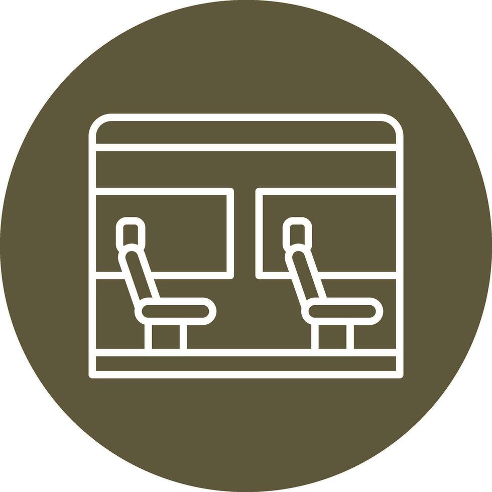 icono de vector de asiento