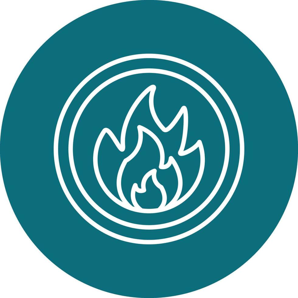 Flammable Vector Icon