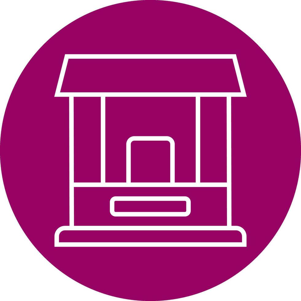 Ticket Window Vector Icon