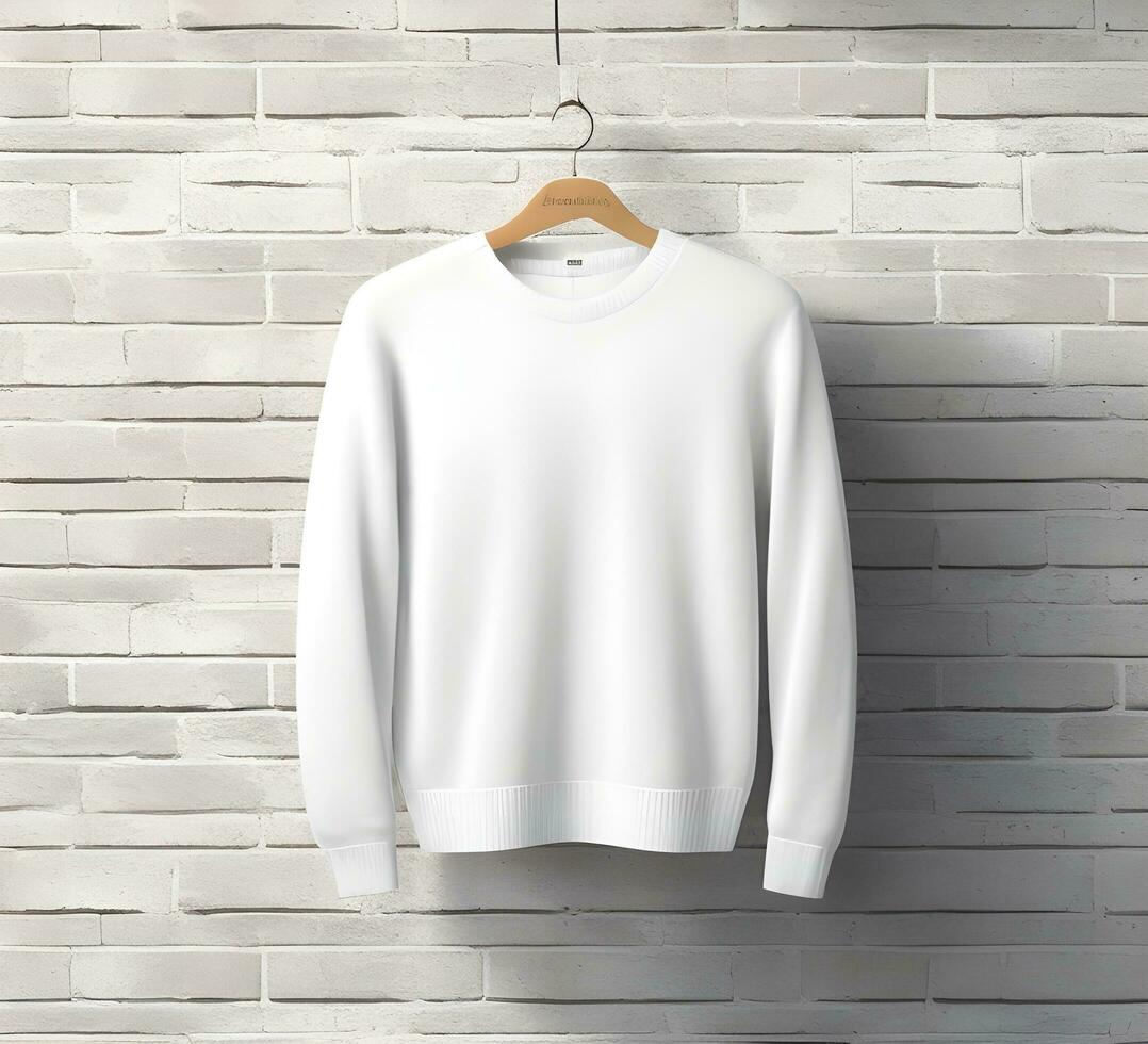 White sweater mockup ai generate photo