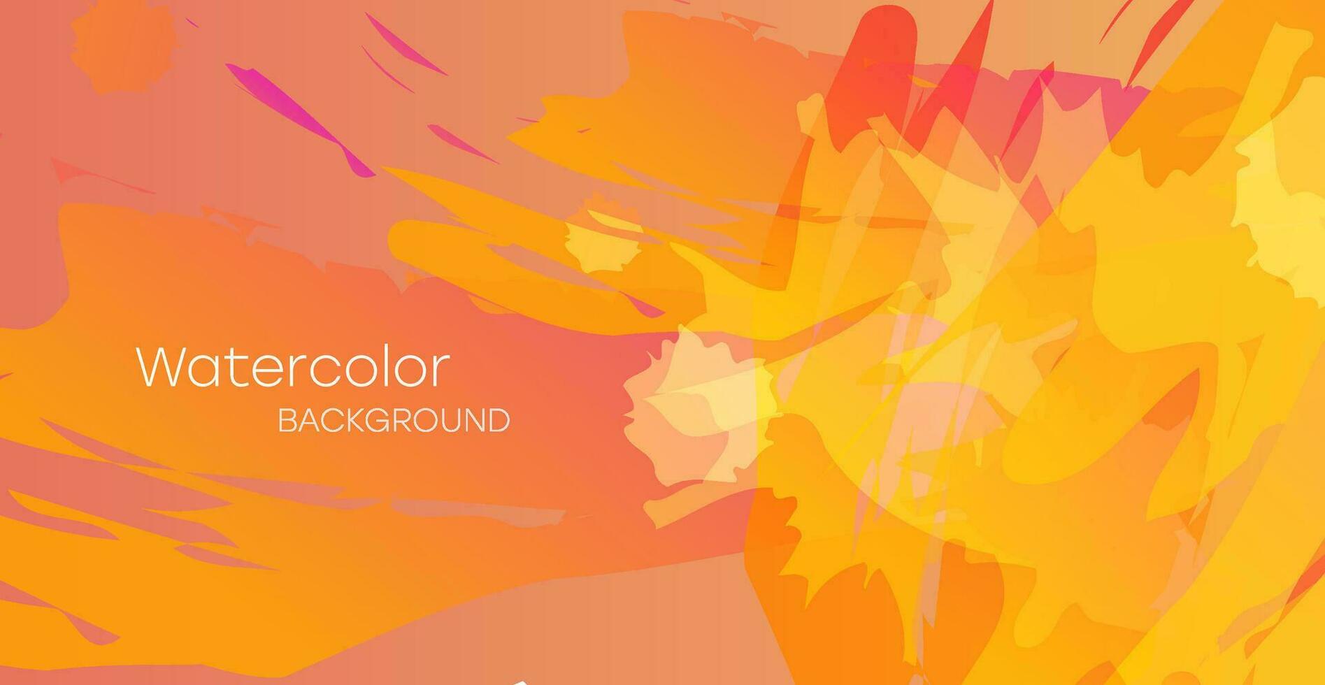 Colorful watercolor background for poster, brochure, card or flyer. vector