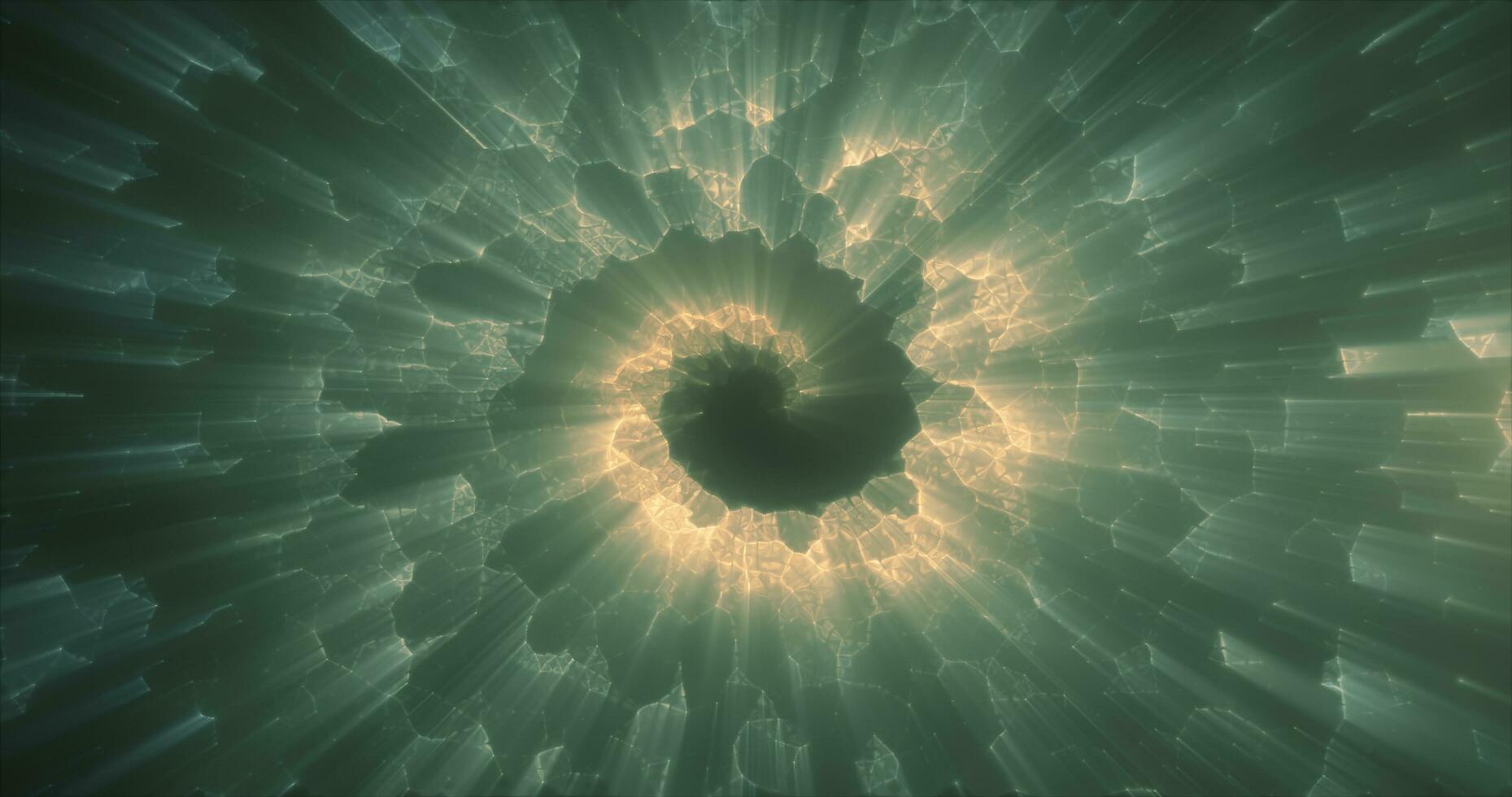 resumen verde energía mágico brillante espiral remolino túnel antecedentes foto