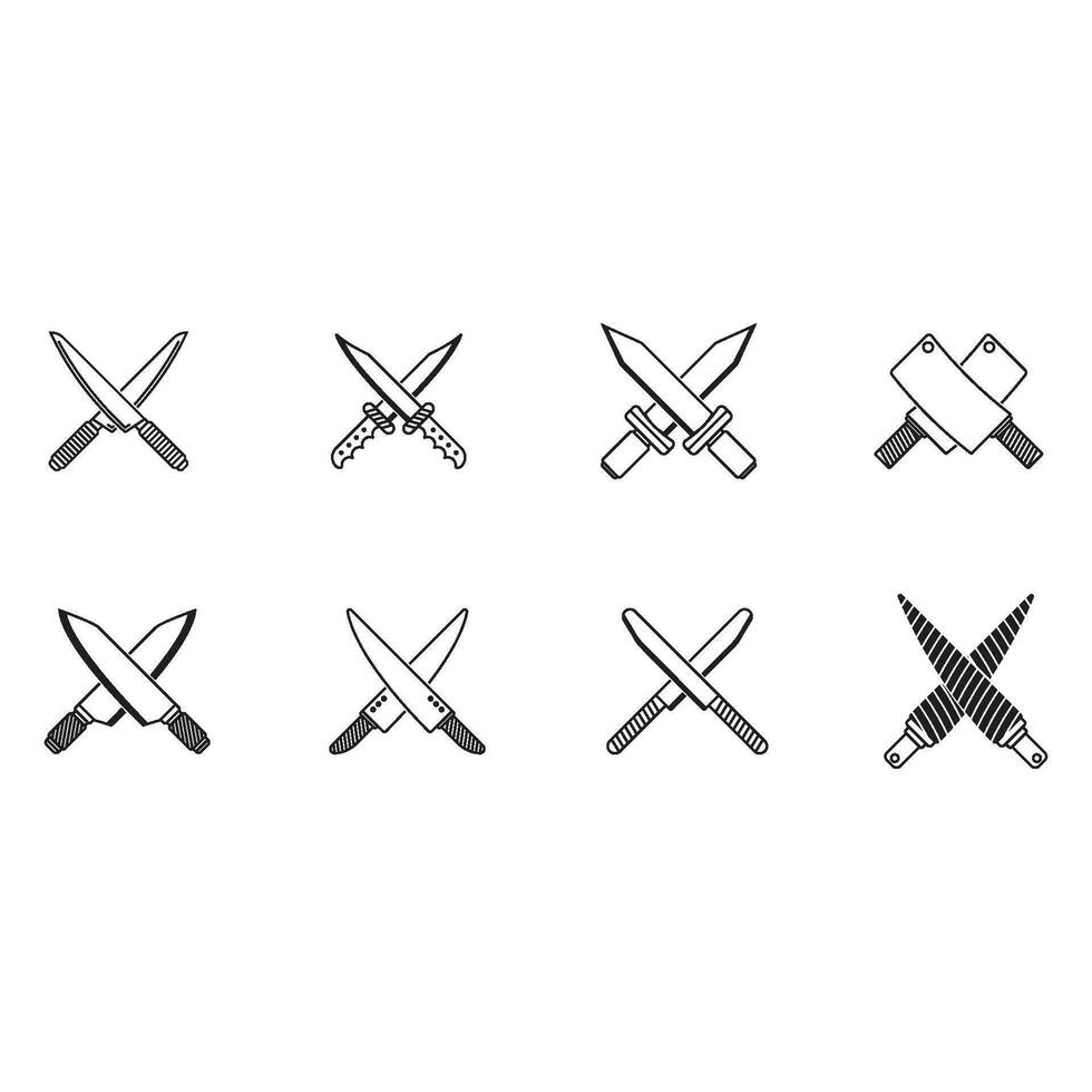 knife icon vector