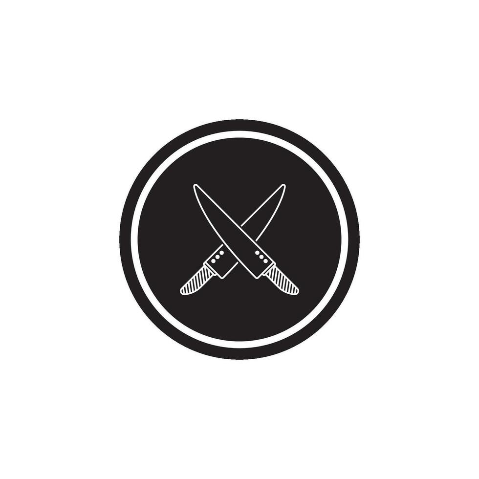 knife icon vector