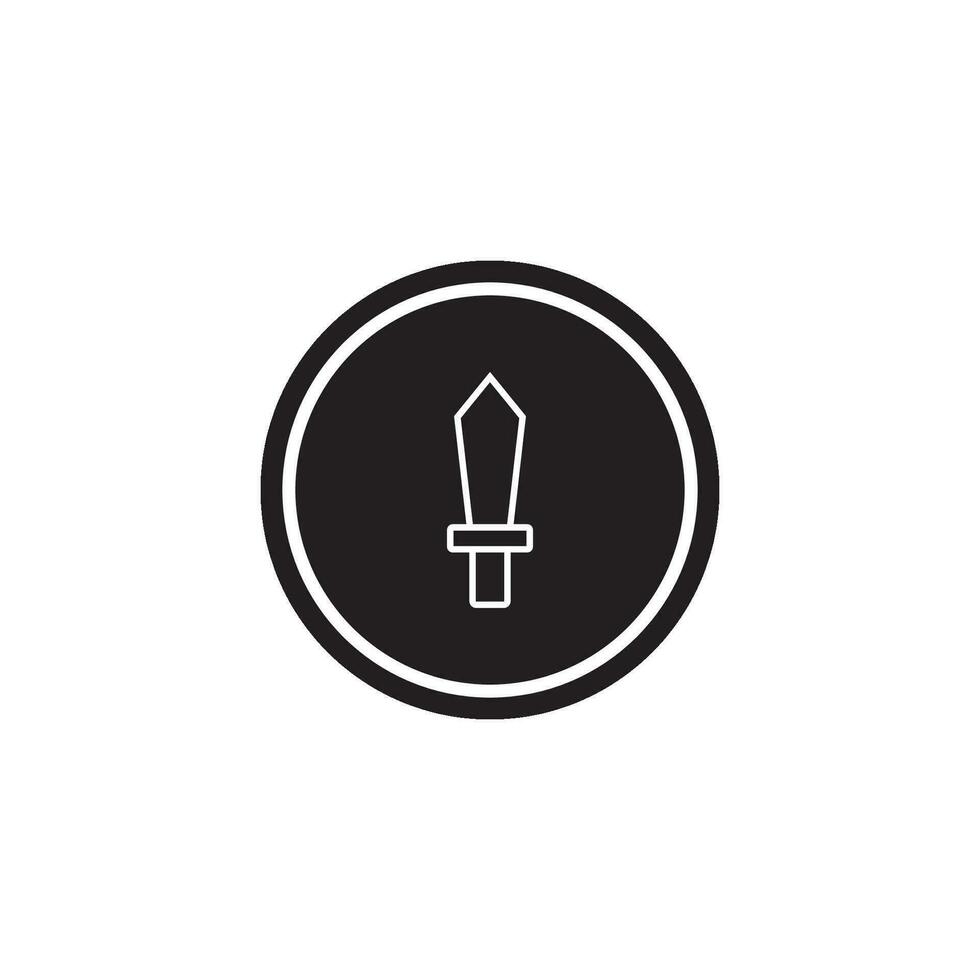 sword icon vector