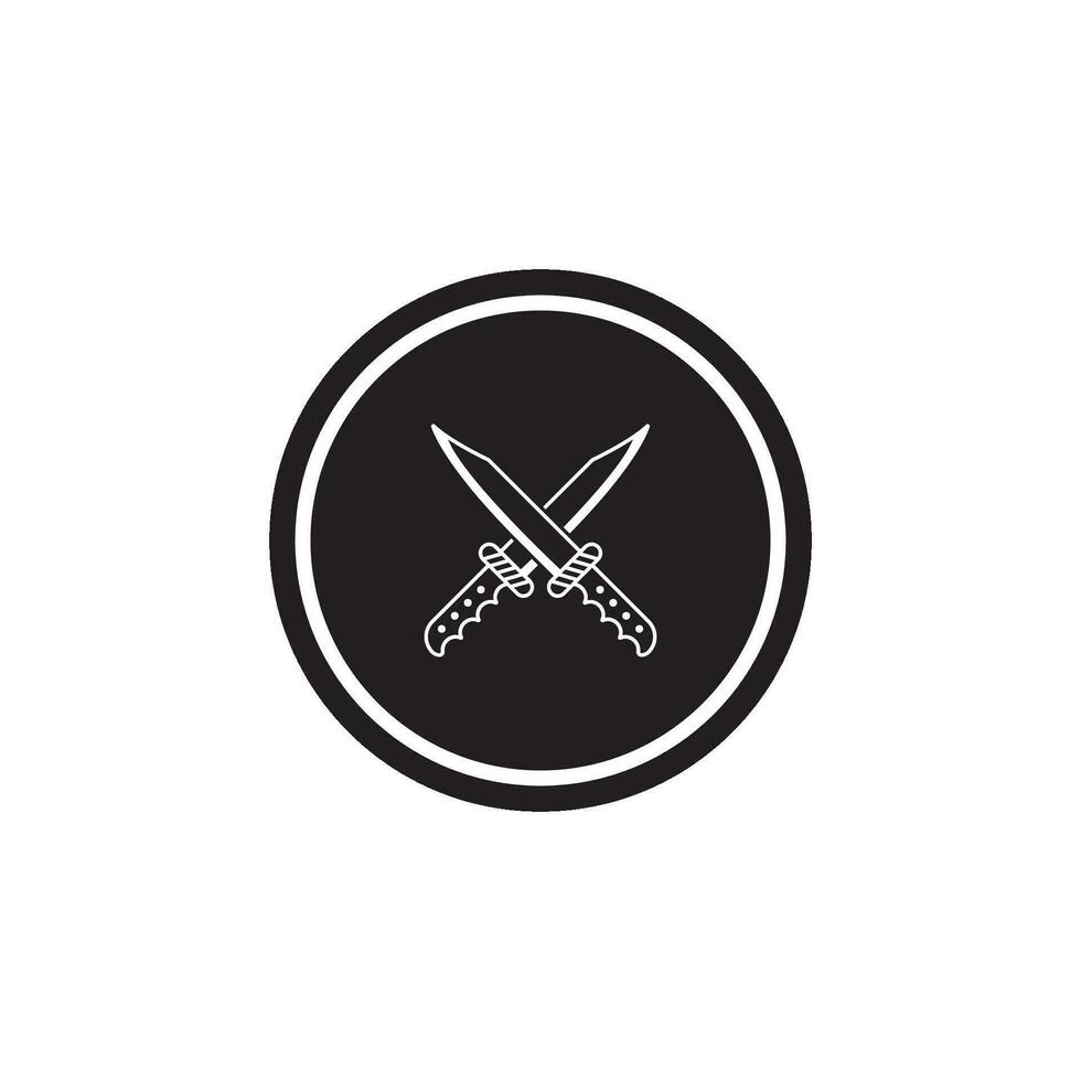 knife icon vector