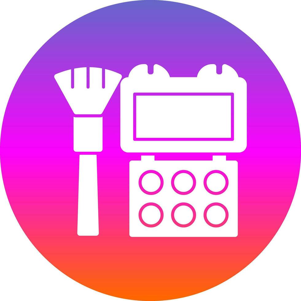 diseño de icono de vector de paleta de maquillaje