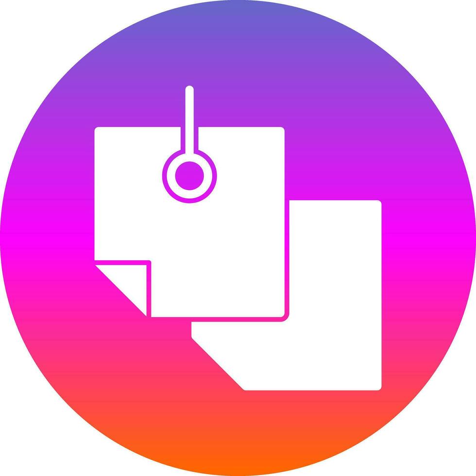 Sticky Notes Vector Icon Design