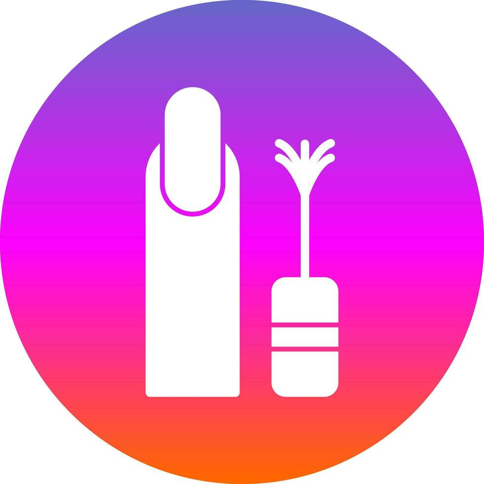 Nail Polish Vector Icon Design