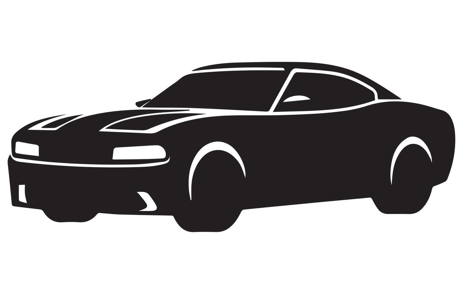 silhouette car vector symbol icon design,set of car silhouettes illustrations