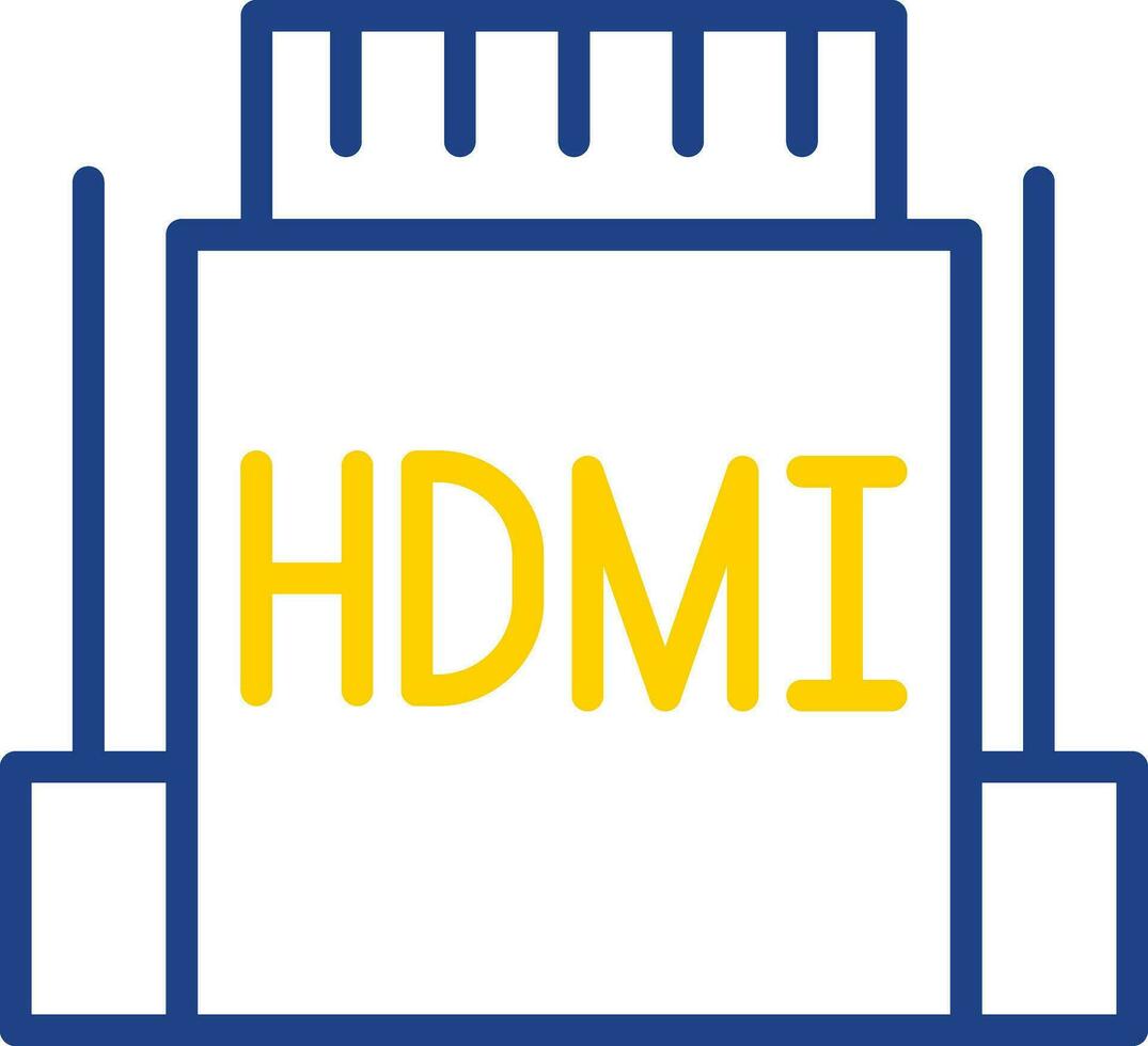 hdmi vector icono diseño