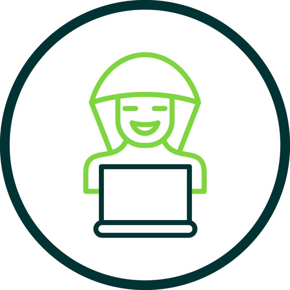 diseño de icono de vector de hacker