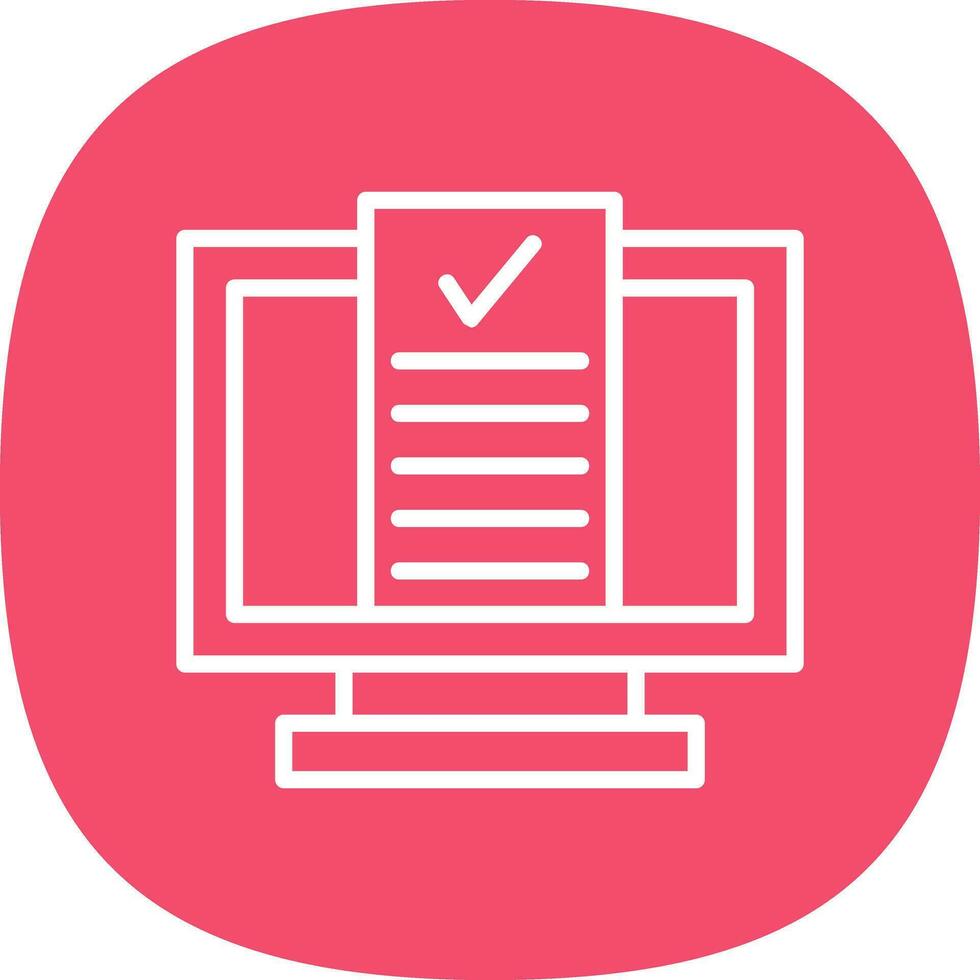 Desktop Computer Vector Icon Design
