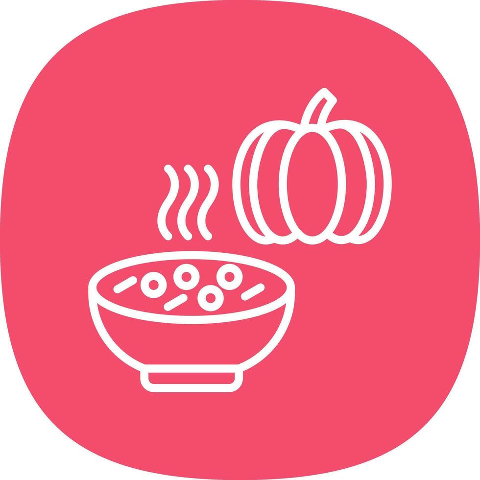 Pumpkin Soup Vector Icon Design
