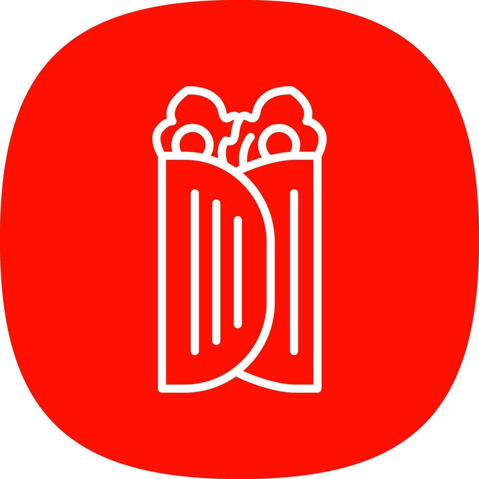 Caesar Wrap Vector Icon Design