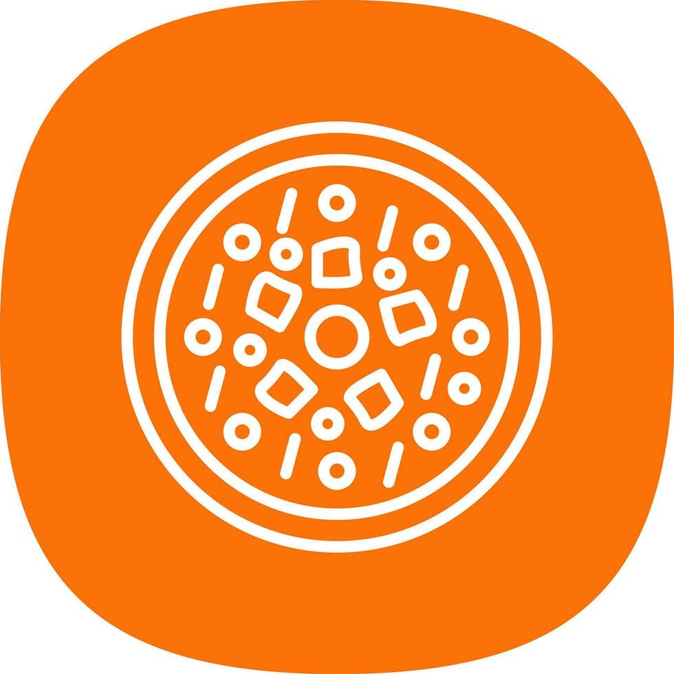 Caesar Pizza Vector Icon Design