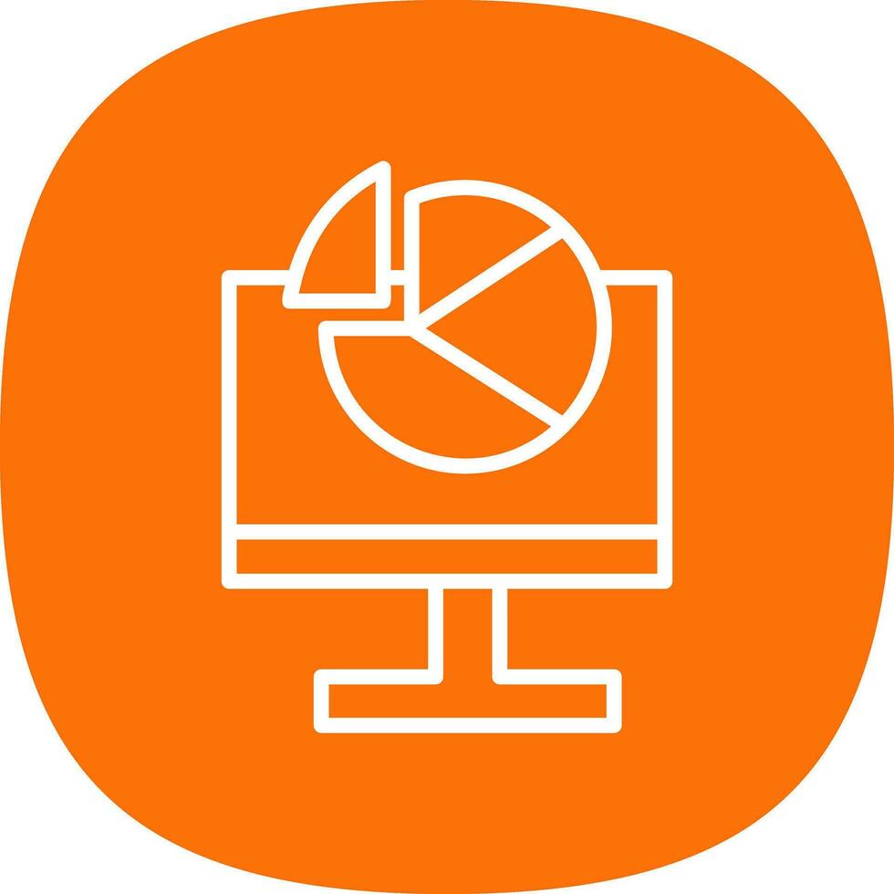 Pie Chart Vector Icon Design