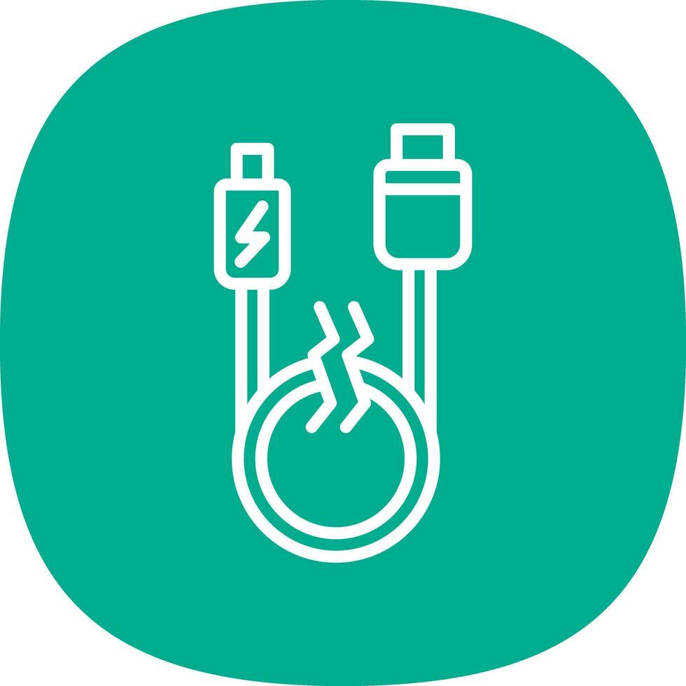 Usb cable Vector Icon Design