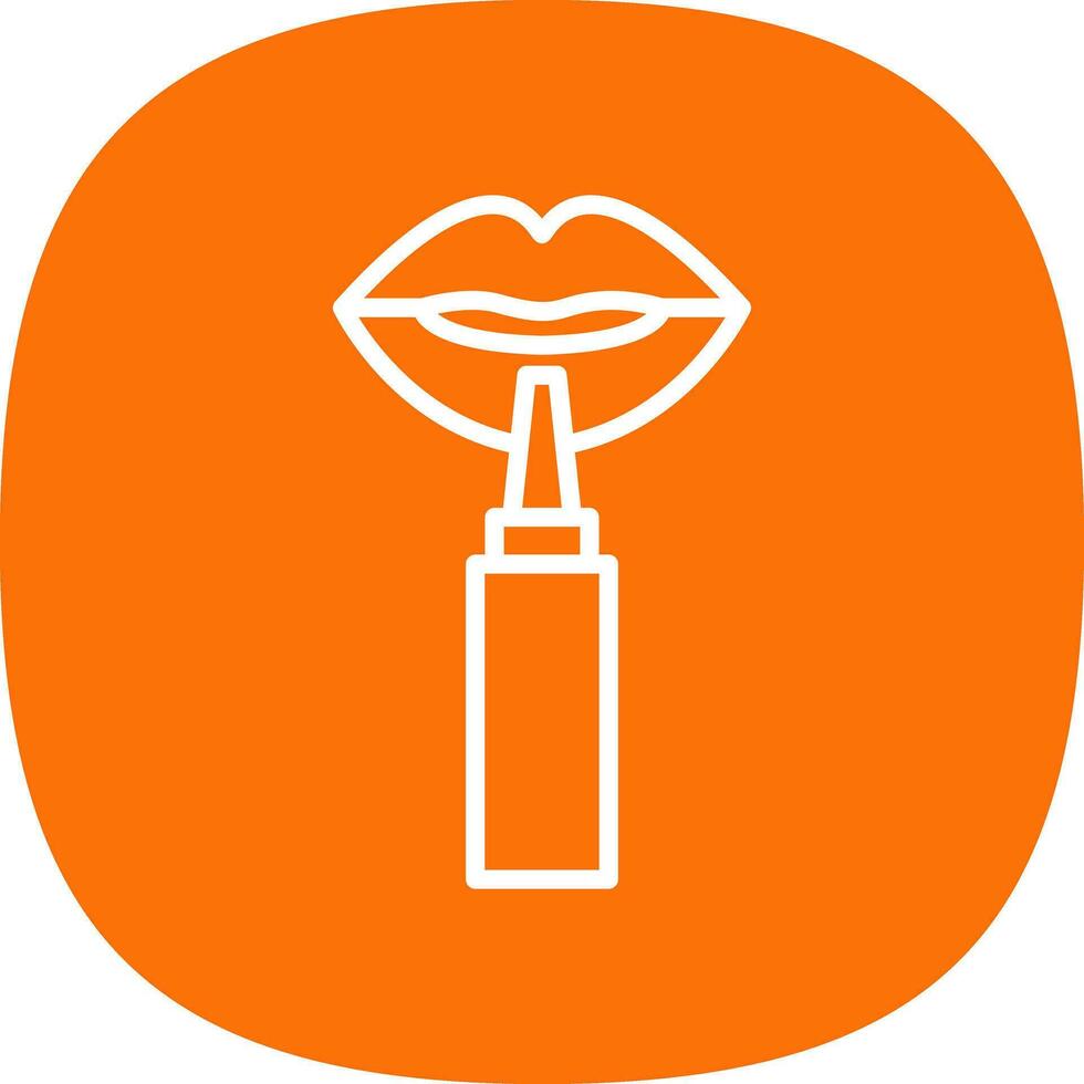Lip Liner Vector Icon Design