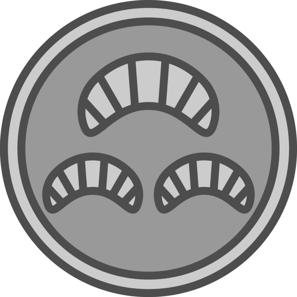 Croissant Vector Icon Design