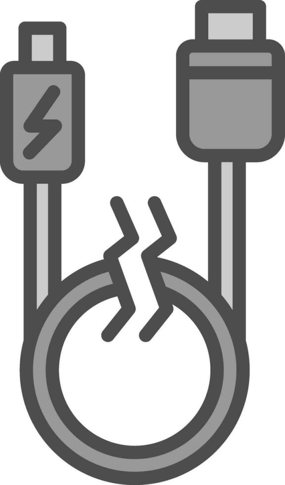 Usb cable Vector Icon Design