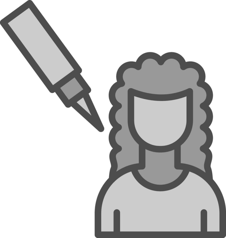 Scalp Treatment Vector Icon Design