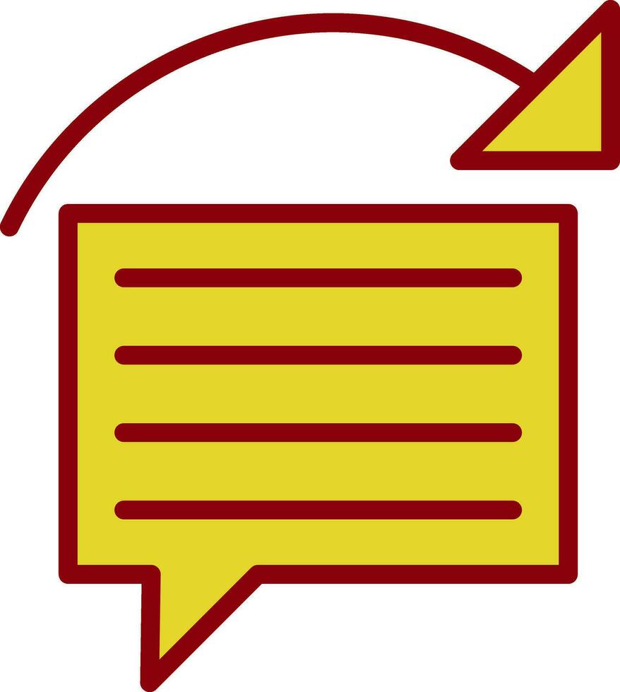 Reply Vector Icon Design