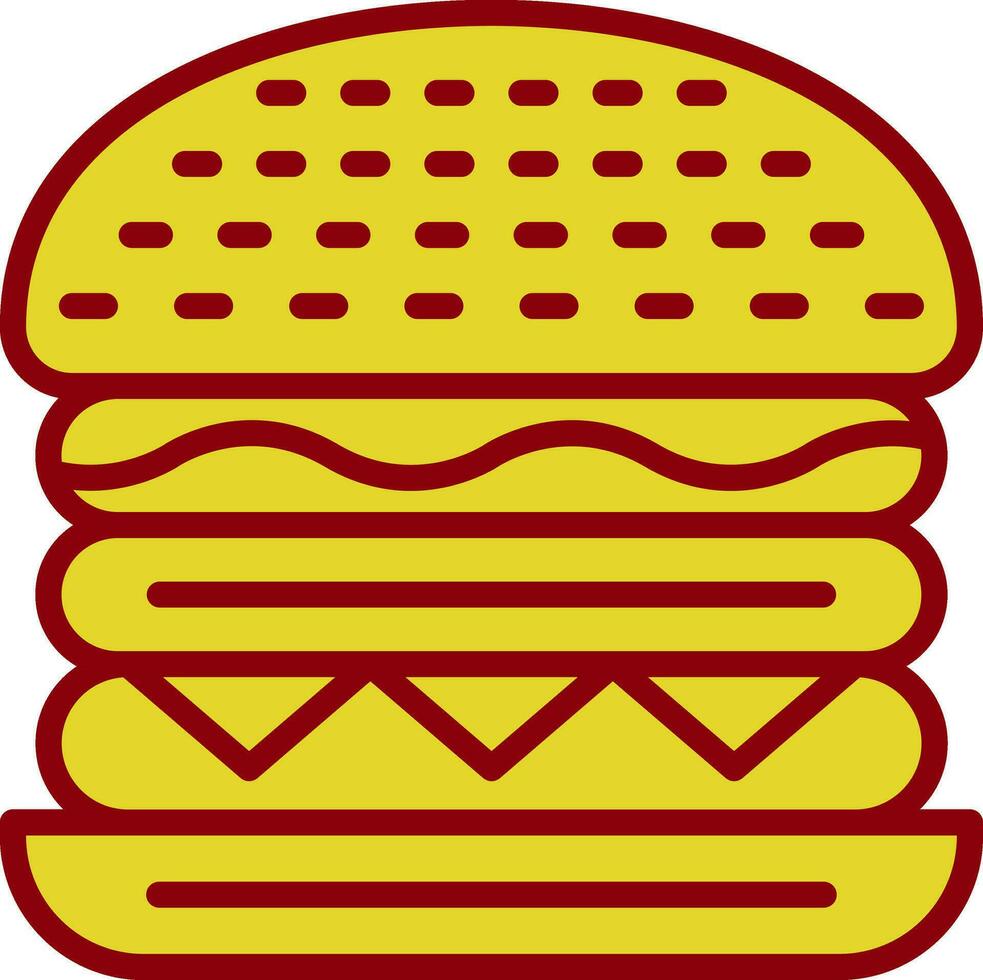 hamburguesa con queso vector icono diseño