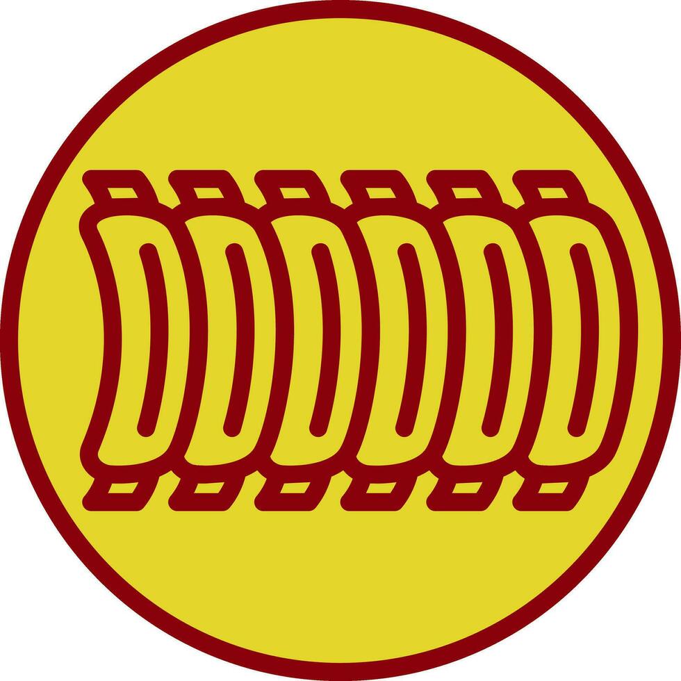 BBQ Ribs Vector Icon Design