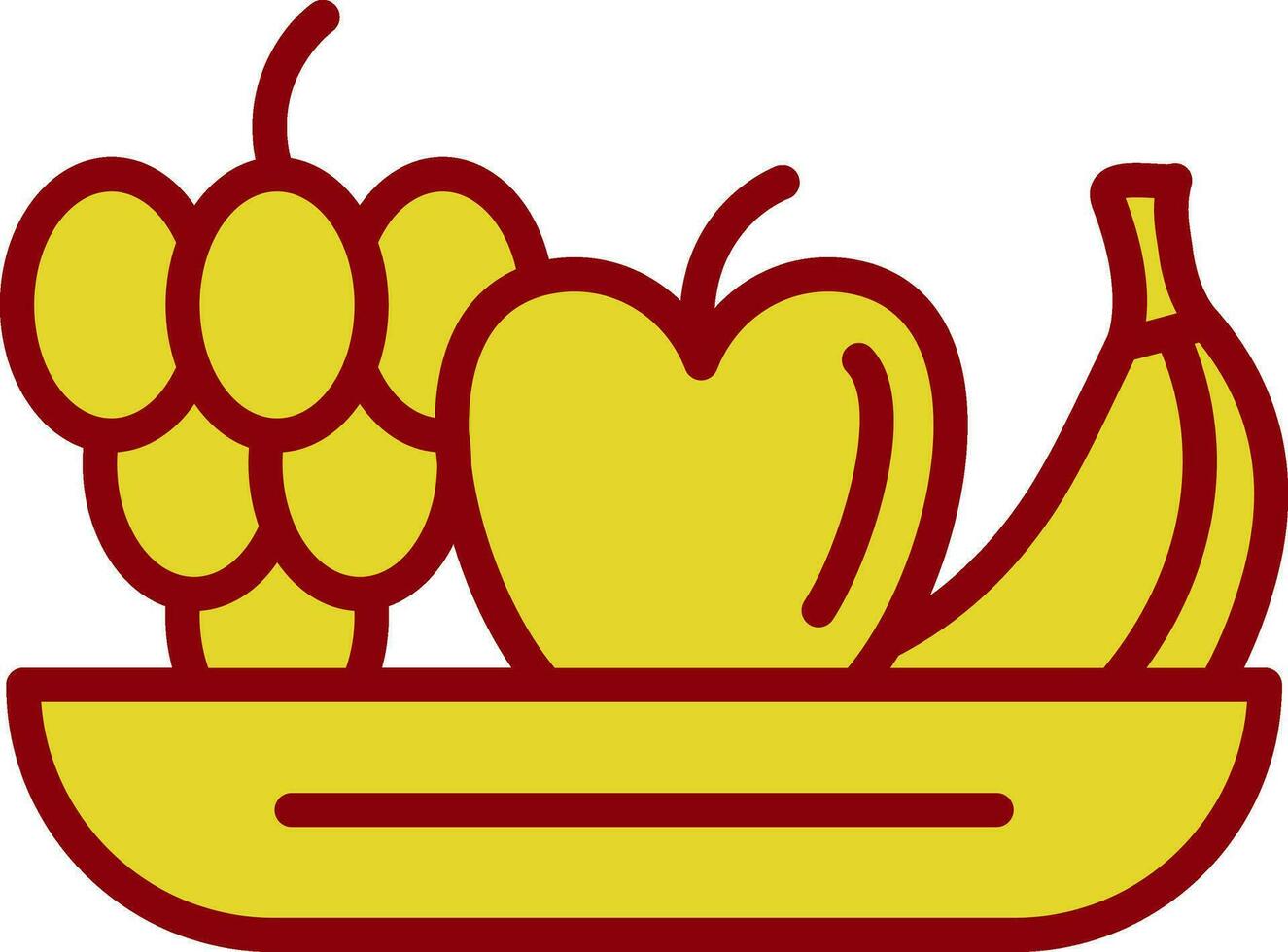 Fruta ensalada vector icono diseño