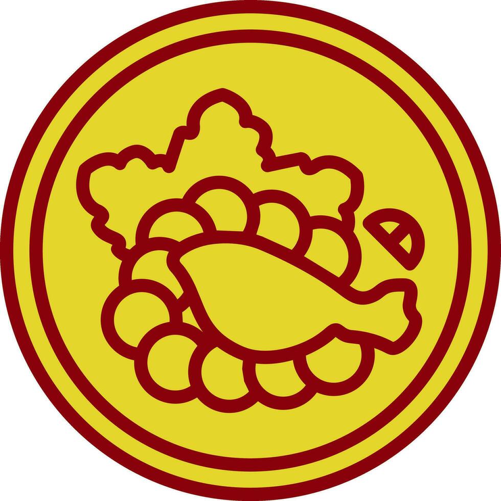 Chicken Salad Vector Icon Design