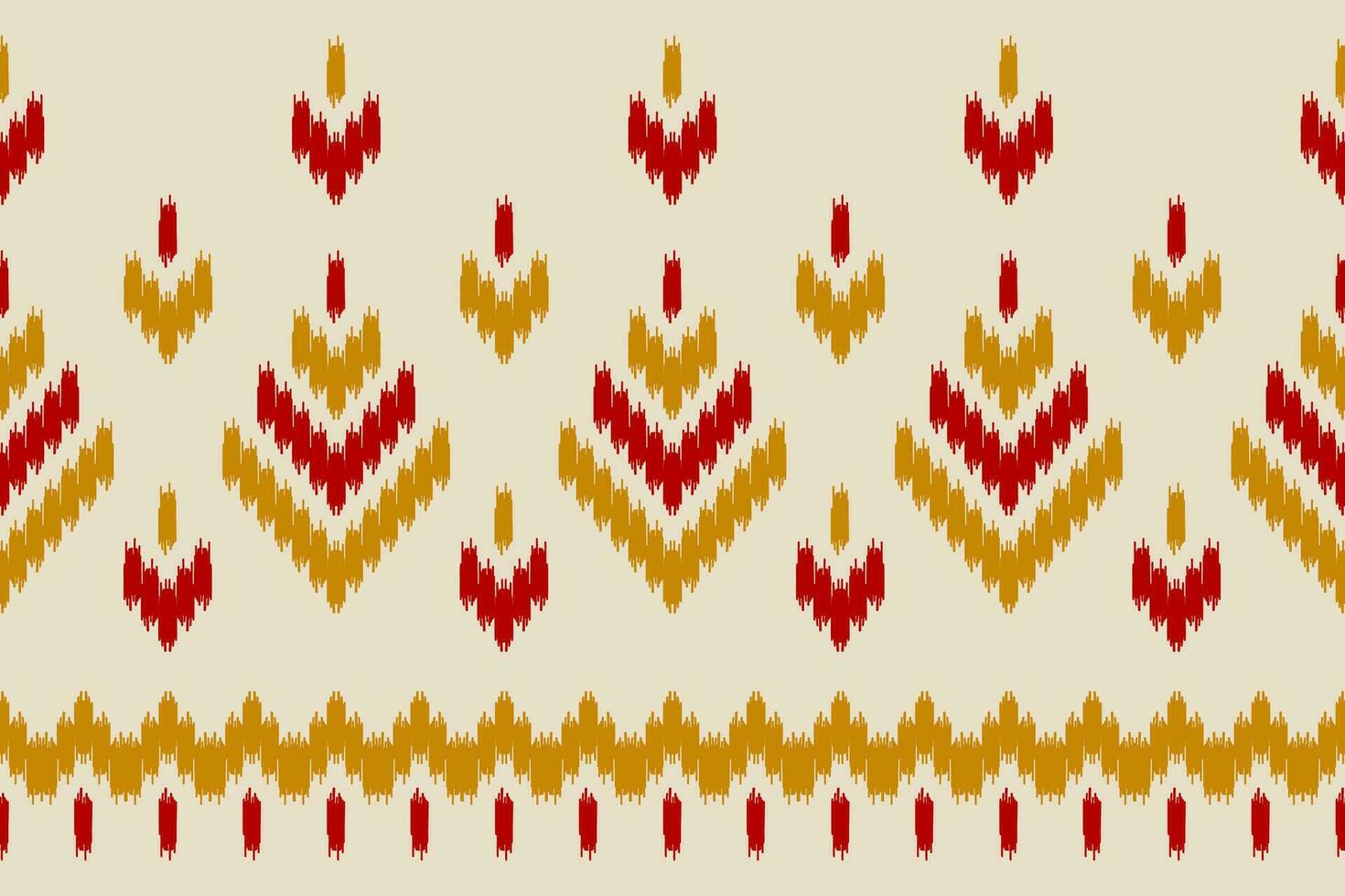 Border ethnic ikat pattern art. folk embroidery, and Mexican style. Aztec geometric ornament print. vector