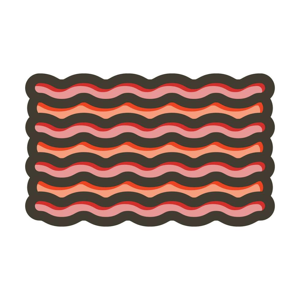 Minced Meat Vector Thick Line Filled Colors Icon For Personal And Commercial Use.