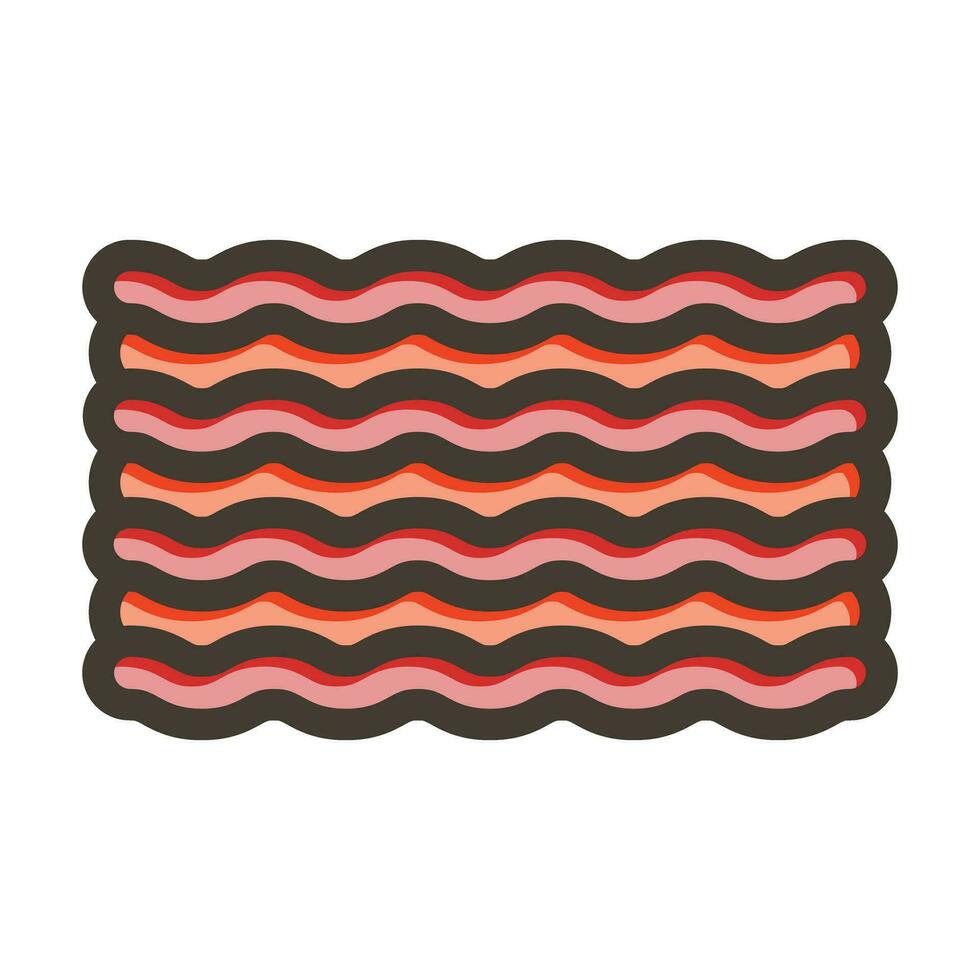 Minced Meat Vector Thick Line Filled Colors Icon For Personal And Commercial Use.