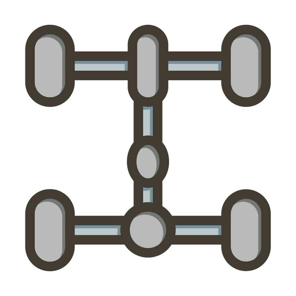 UndercarriageVector Thick Line Filled Colors Icon For Personal And Commercial Use. vector