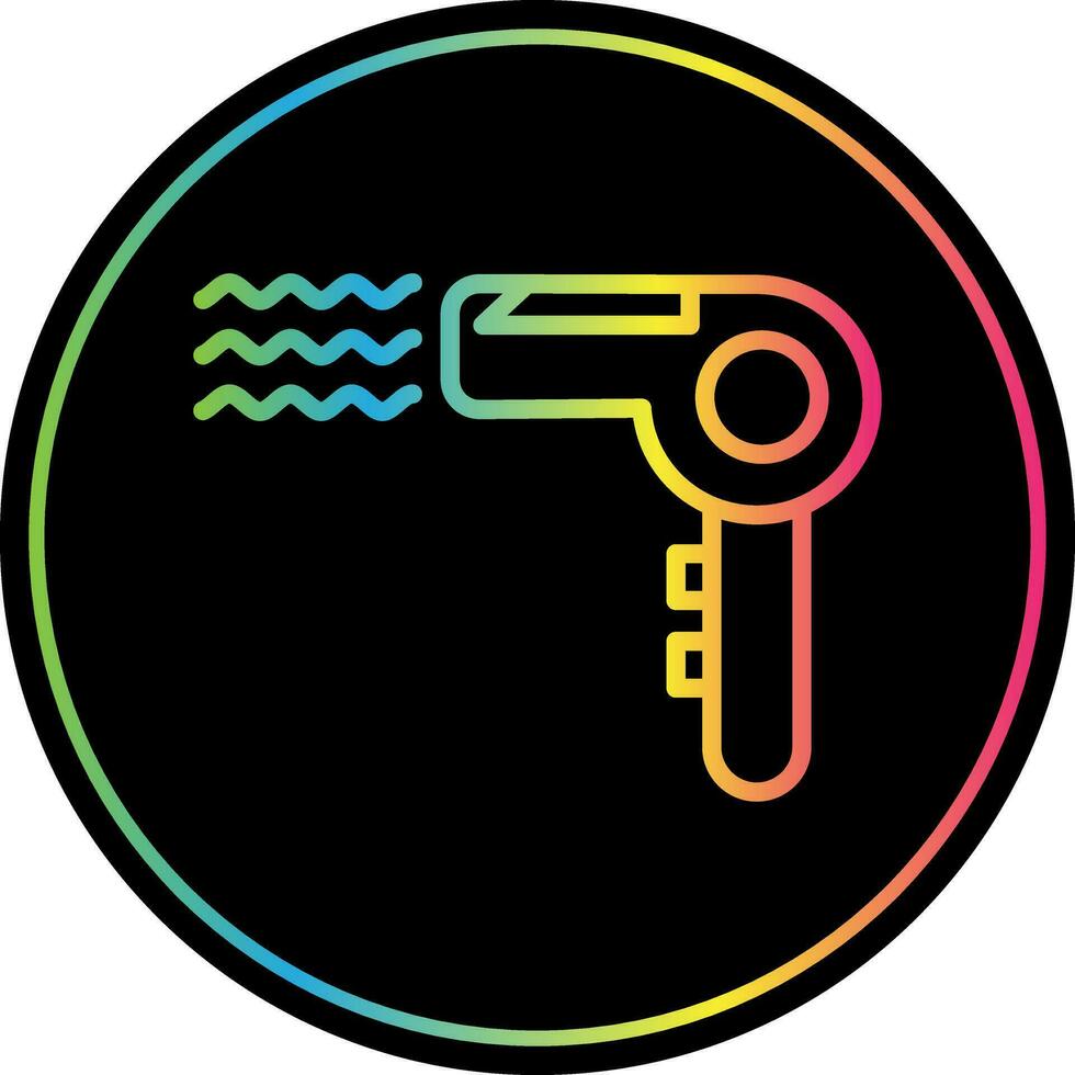 Hair Dryer Vector Icon Design