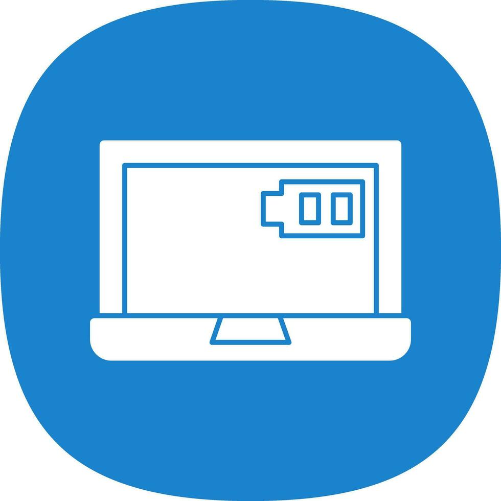 Laptop charging Vector Icon Design