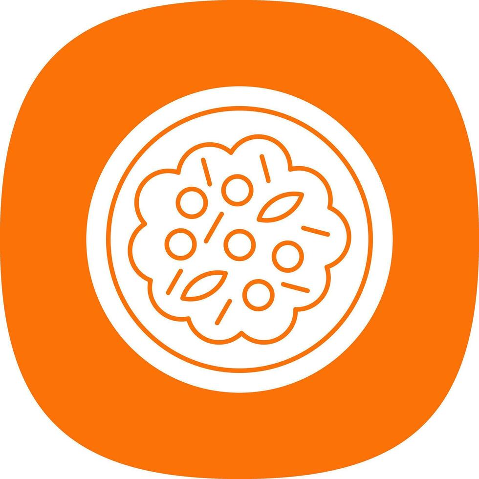 Vegetable Curry Vector Icon Design