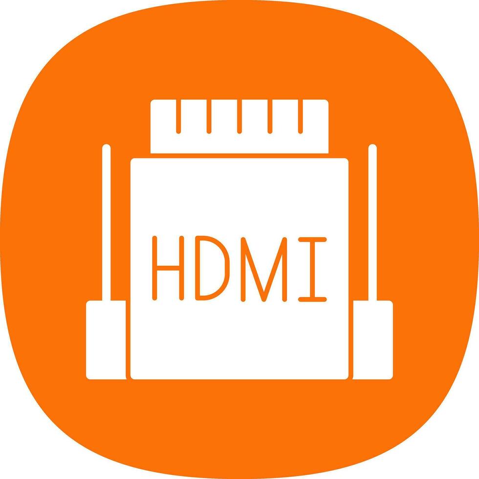 hdmi vector icono diseño