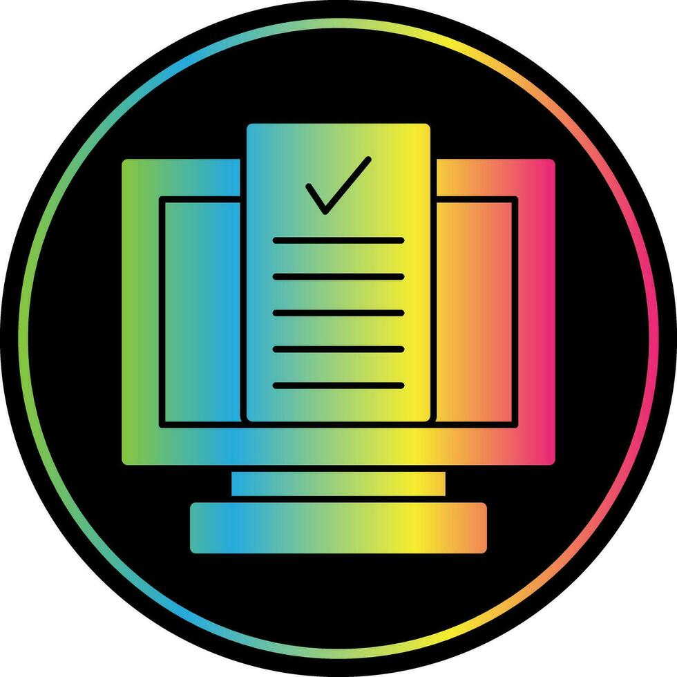 Desktop Computer Vector Icon Design