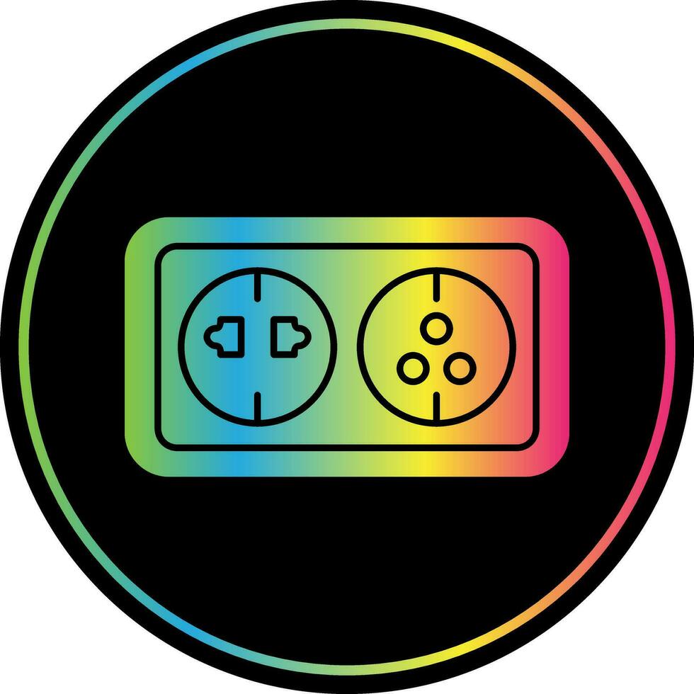 Wall socket Vector Icon Design