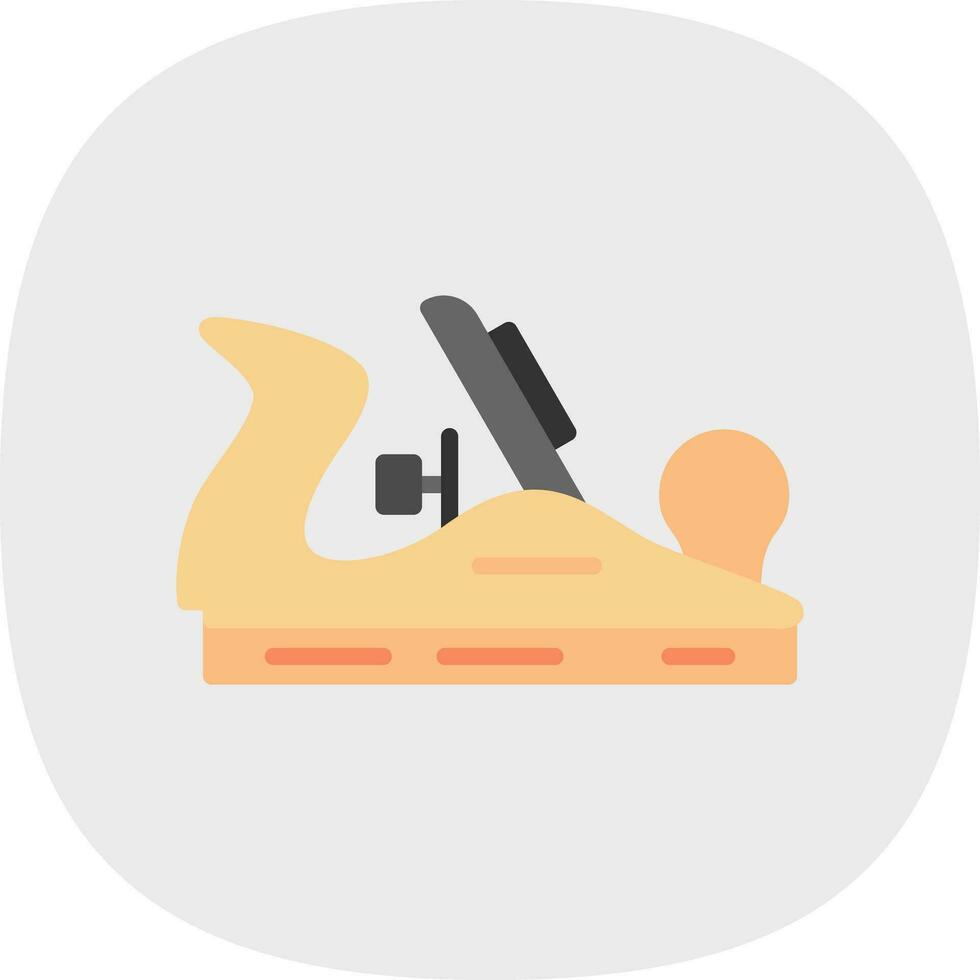 Wood plane Vector Icon Design